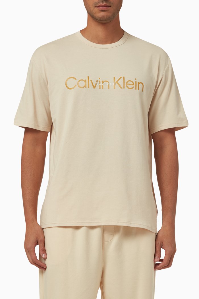 

Embossed Icon Logo T-shirt in Cotton-blend, Neutral