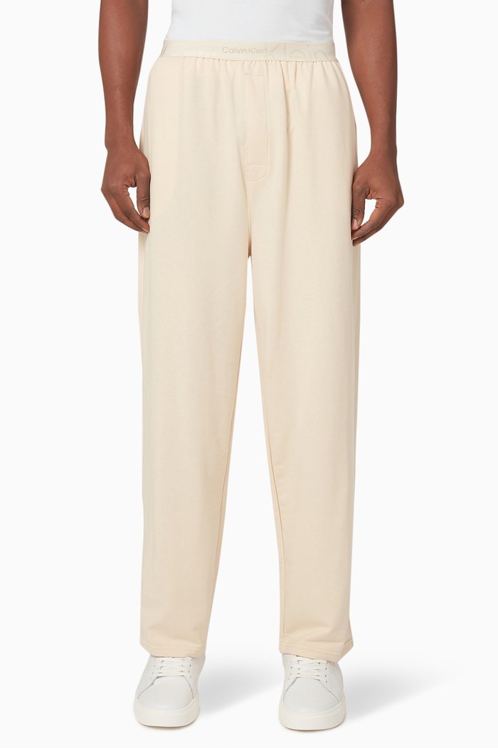 

Straight-leg Icon Pyjama Pants in Cotton, Neutral