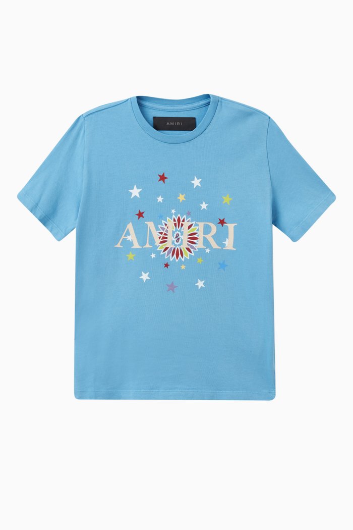 

Stars Logo T-shirt in Cotton, Blue