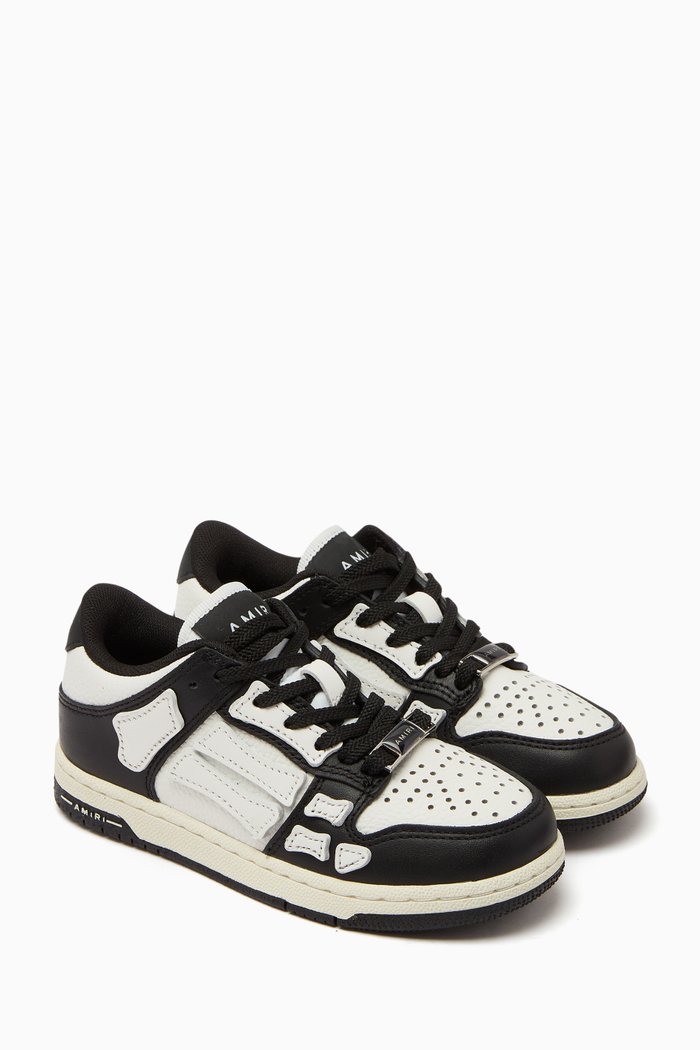 

Skel Low Top Sneakers in Leather, Black