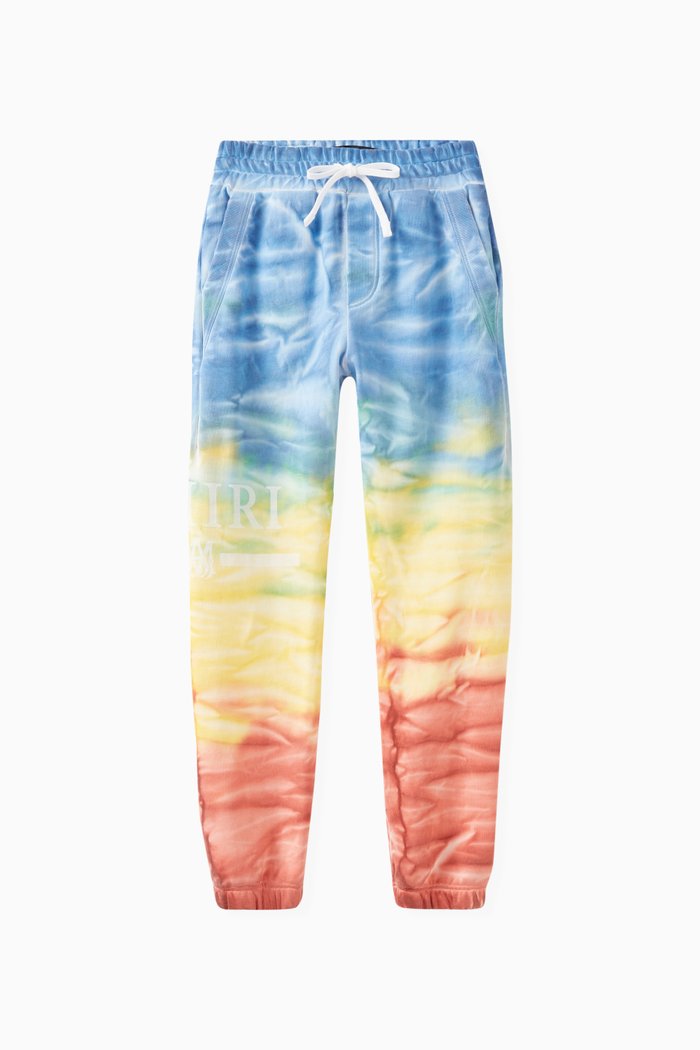 

Tie-dye Logo-print Sweatpants in Cotton, Multicolour