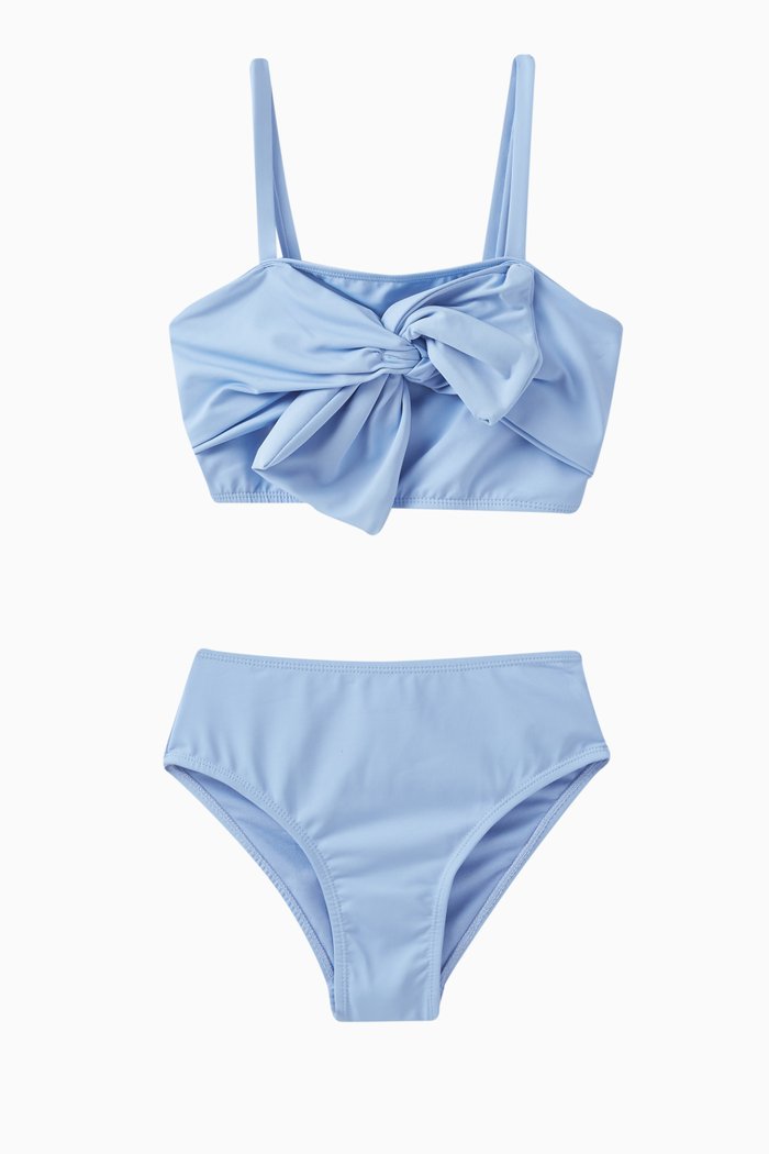 

Beach Hut Bikini Set in Technical Fabric, Blue