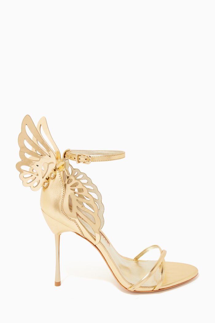 

Heavenly 100 Wing Sandals in Metallic-leather, Gold