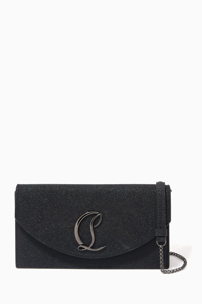 

Loubi54 Clutch Bag in Glittered Leather, Multicolour
