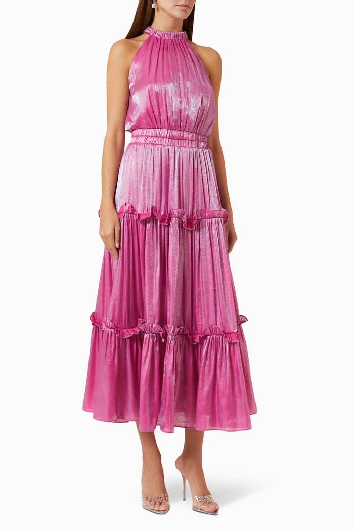 

Teagan Tiered Maxi Dress, Pink