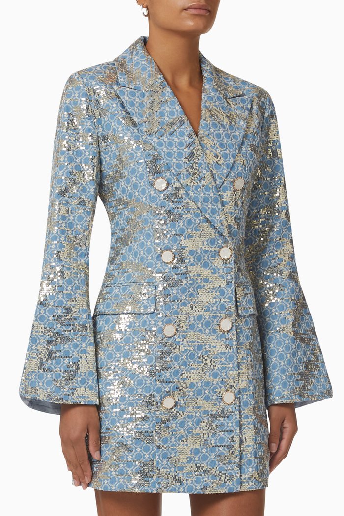 

Valerie Mini Blazer Dress, Blue