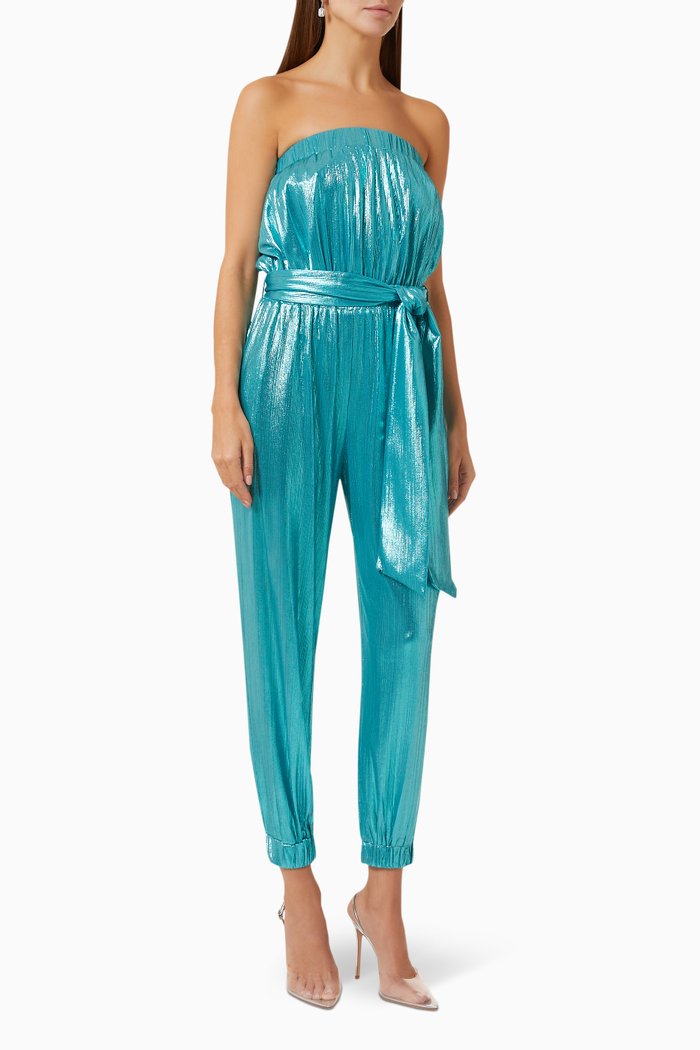 

Amayah Strapless Jumpsuit, Blue