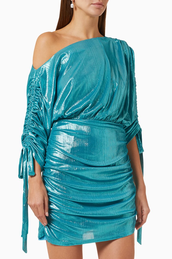 

Jetta One-shoulder Mini Dress, Blue