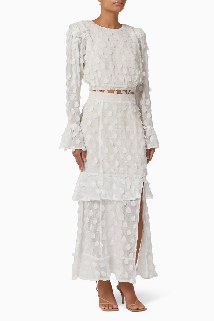 

Tromso Top & Maxi Skirt Set, Neutral