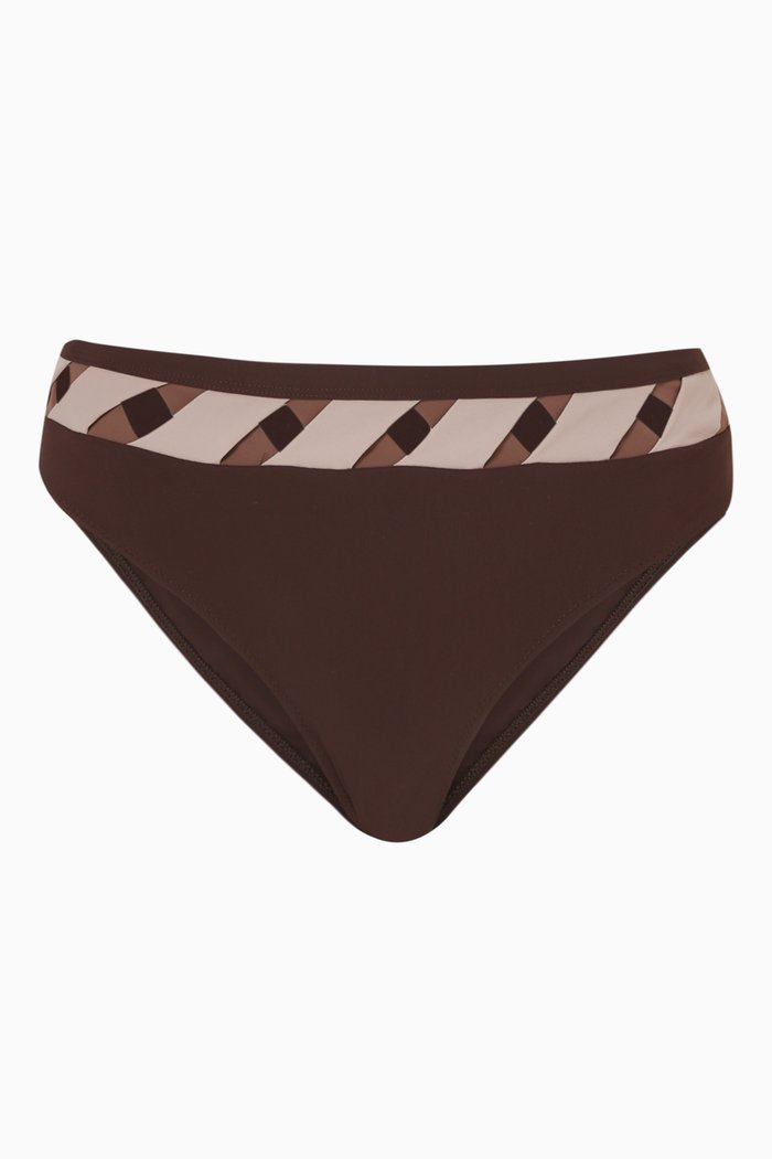 

Portofino Bandage Bikini Bottom, Brown