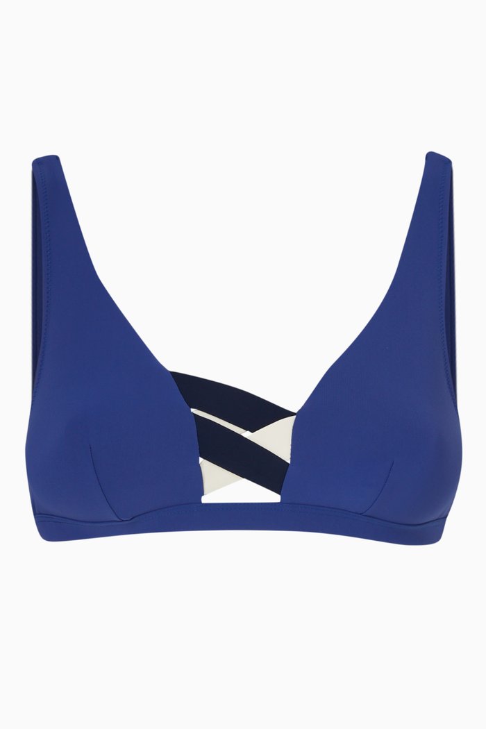 

Martinique Bandage Bikini Top, Blue