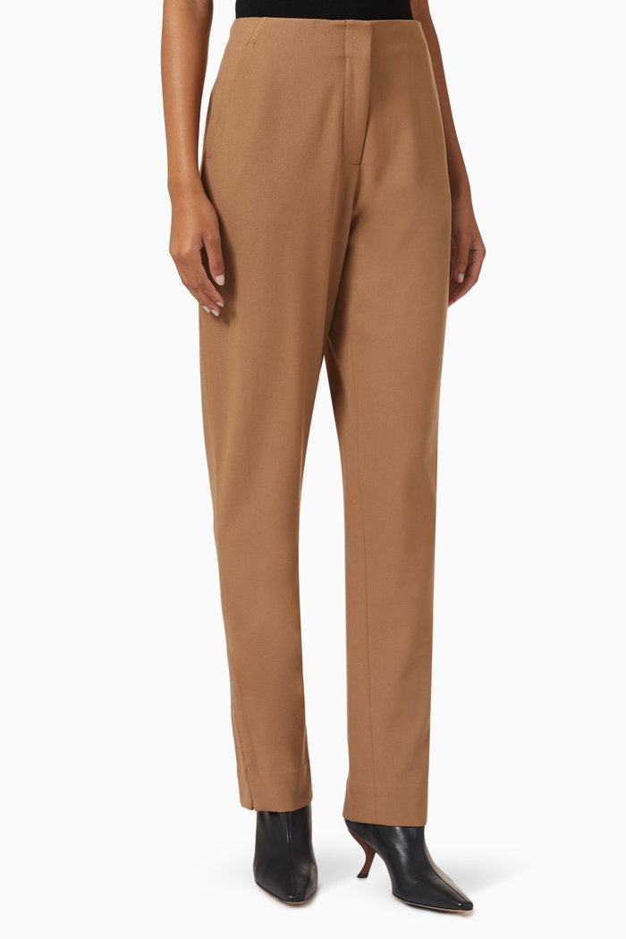 

Kami Pants in Ramie Blend, Brown