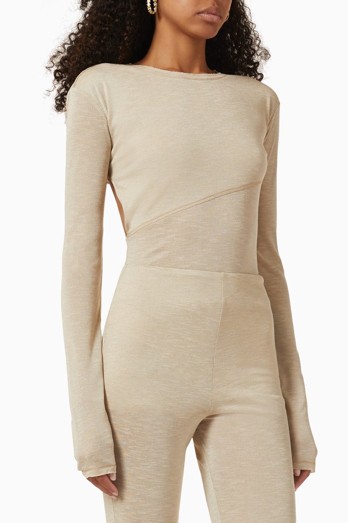 

Jil Bodysuit in Jersey, Neutral