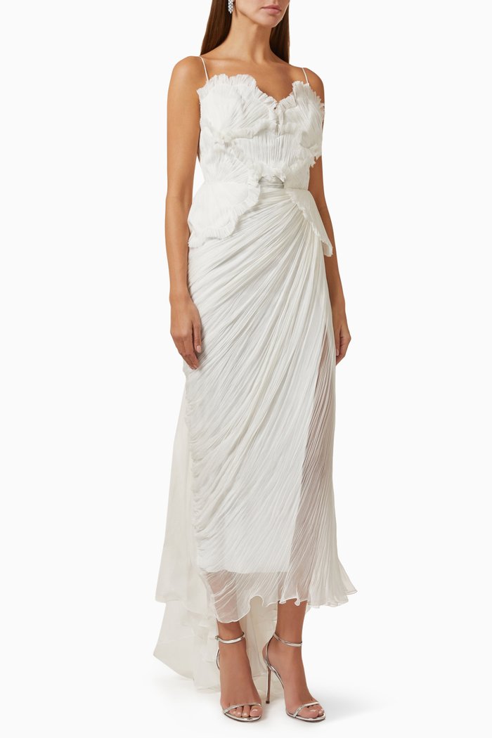 

Ellery Midi Dress in Silk, White