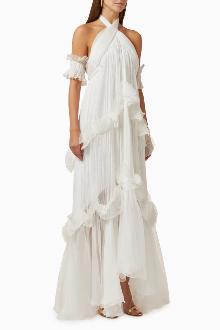 

Zadie Gown in Silk, White