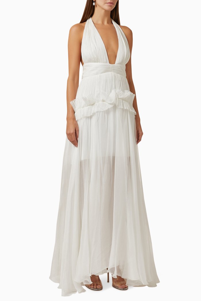 

June Gown in Silk, White