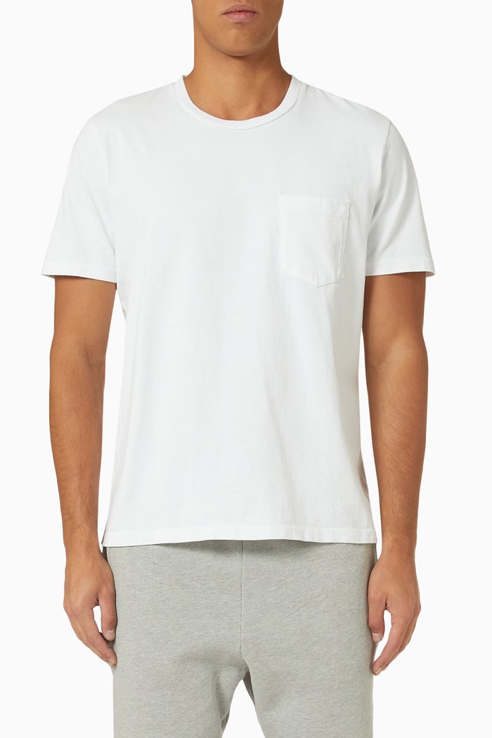 

Classic Pocket T-shirt in Heavyweight Jersey, White