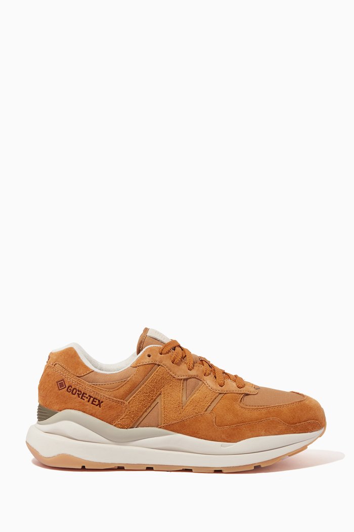 

57/40 Sneakers in Suede & Mesh, Yellow