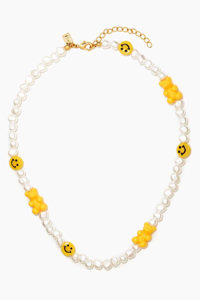 

Candy Chain Charm Necklace in 18kt Gold-plated Brass, Yellow
