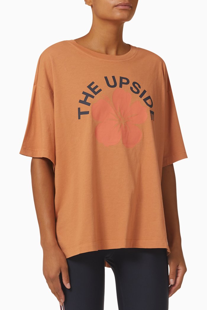 

Laura T-shirt in Organic Cotton-jersey, Orange