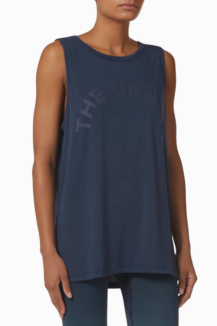 

Tara Tank Top in Stretch-lyocell, Blue