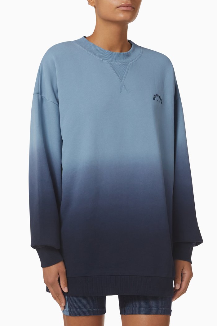 

Canyon Supernova Crewneck Sweatshirt in Organic Fleece, Blue