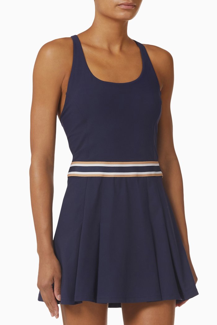 

Courtside Kova Mini Dress in Recycled Stretch-nylon, Blue