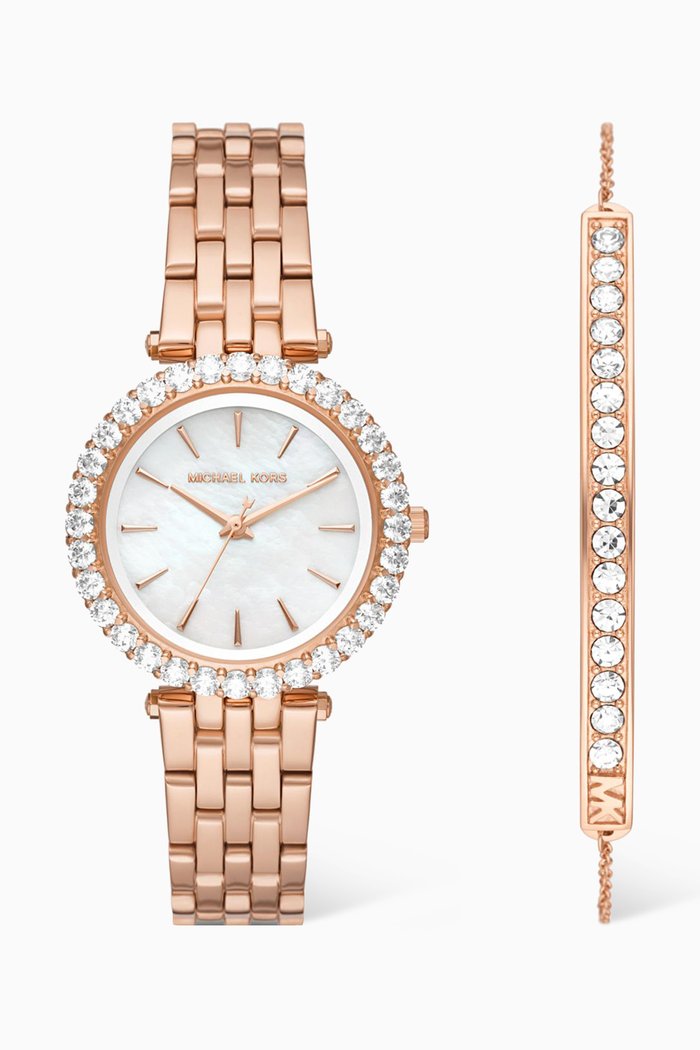 

Darci Quartz Stainless Steel Watch with Bracelet, 34mm, Rose gold