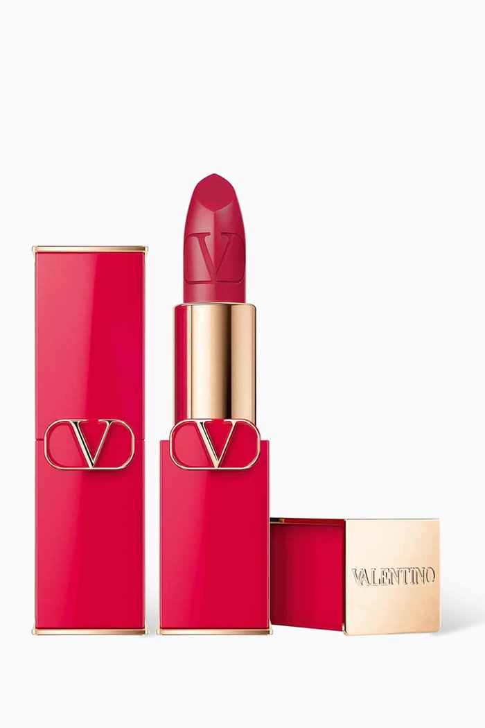 

208R Red Belissima Rosso Valentino Satin Lipstick, 3.5g, Multicolour