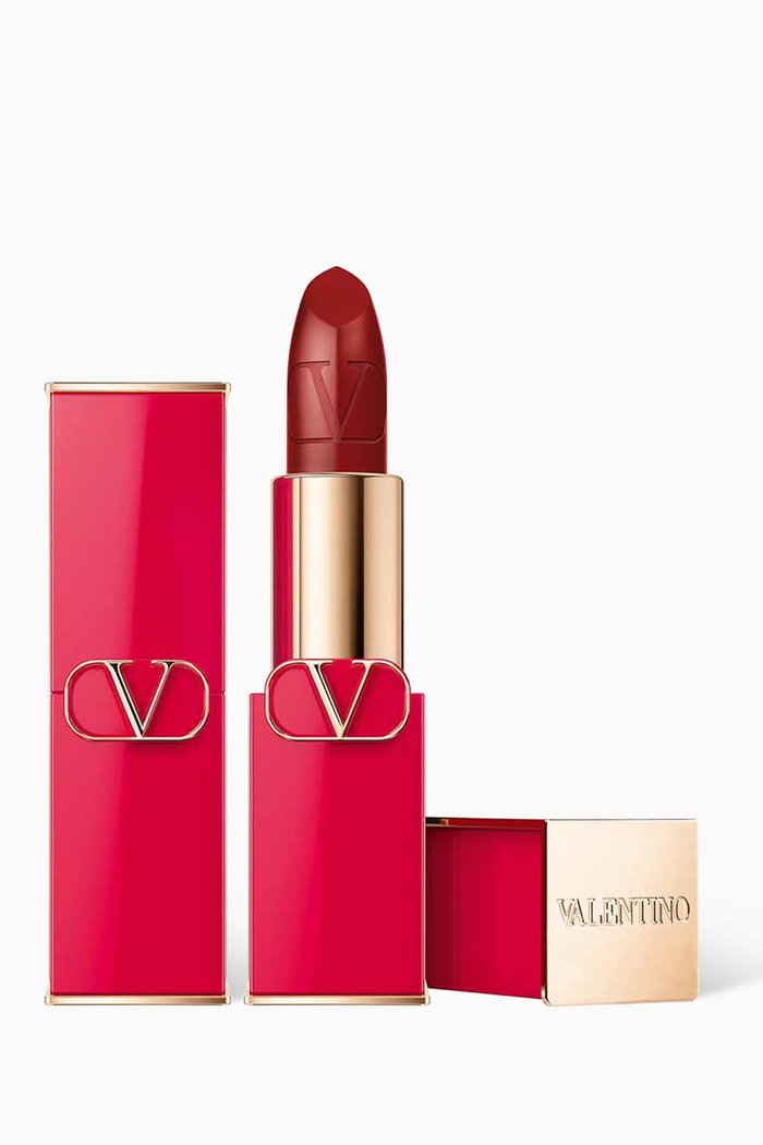 

212R Dangerous Crimson Rosso Valentino Satin Lipstick, 3.5g, Multicolour