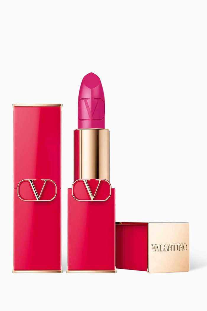 304R Pretty Punch Rosso Valentino Satin Lipstick, 3.5g, Multicolour