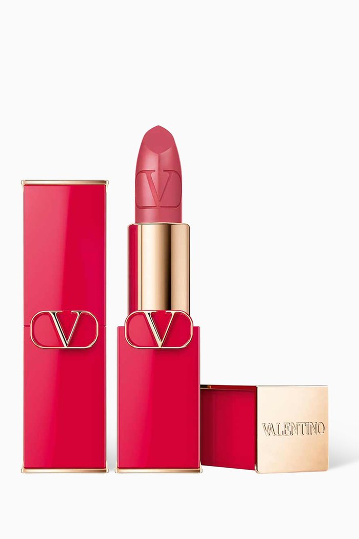 

104R Rosa Carezza Rosso Valentino Satin Lipstick, 3.5g, Colourless
