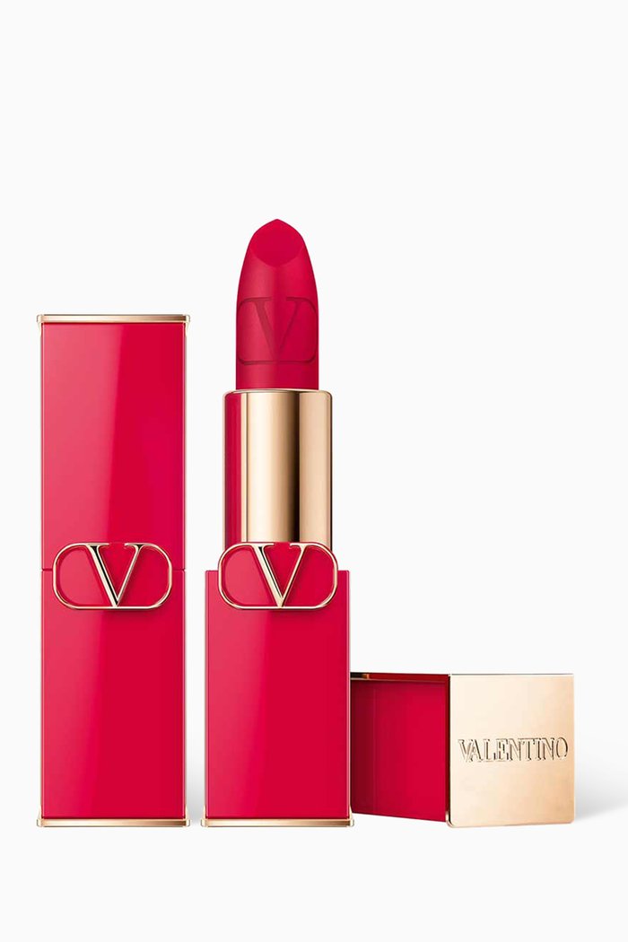 

206R Red My Lips Rosso Valentino Matte Lipstick, 3.5g, Colourless