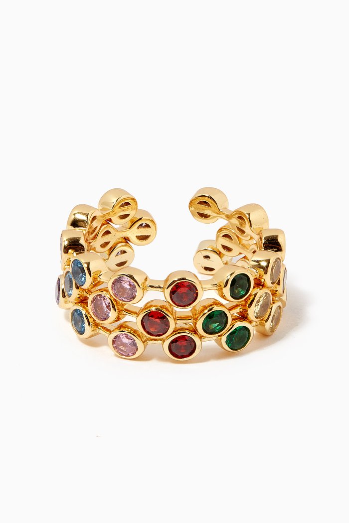 

Anna Stack Ring in 18kt Gold-plated Sterling Silver