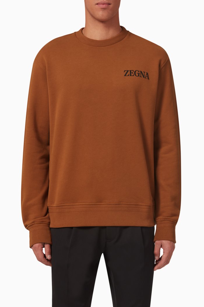

#UseTheExisting™ Crewneck Sweatshirt in Cotton, Brown