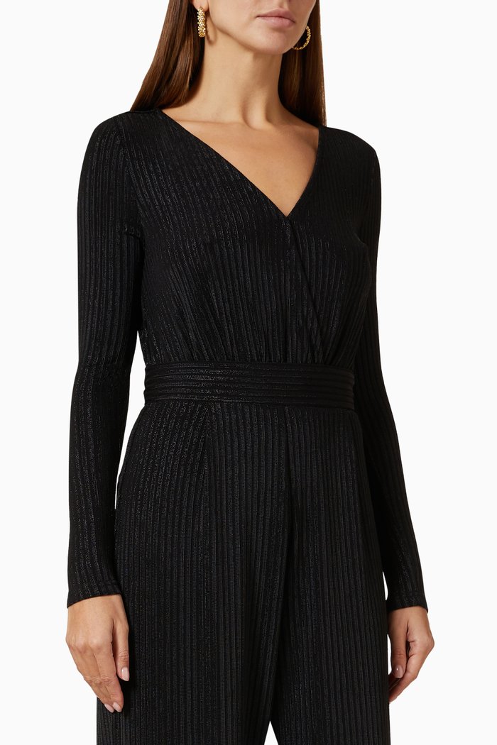 

Leila Ribbed Bodysuit, Black
