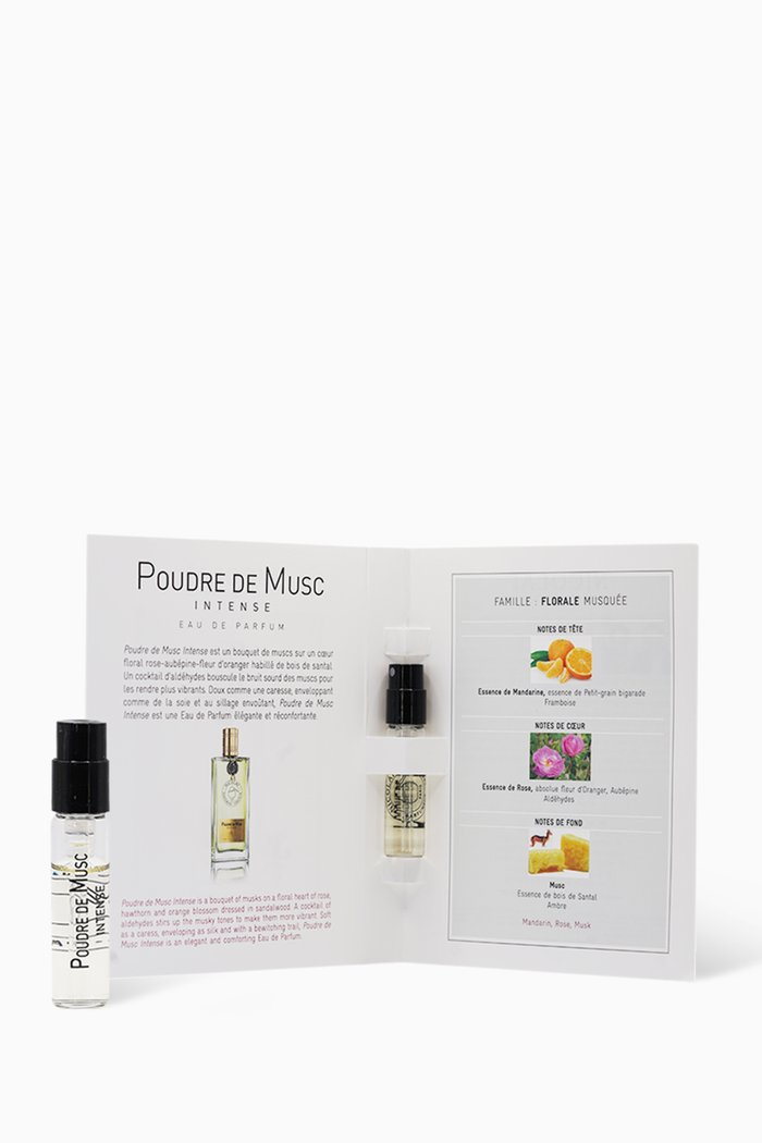 

Poudre de Musc Intense Eau de Parfum Sample, 1.5ml, Multicolour