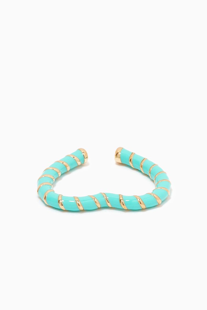 

Heart Clip Single Earring in 9kt Yellow Gold, Blue