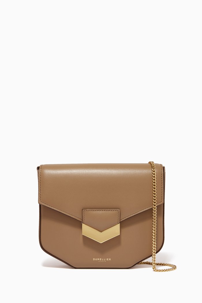 

The Mini London Crossbody Bag in Smooth Leather, Brown