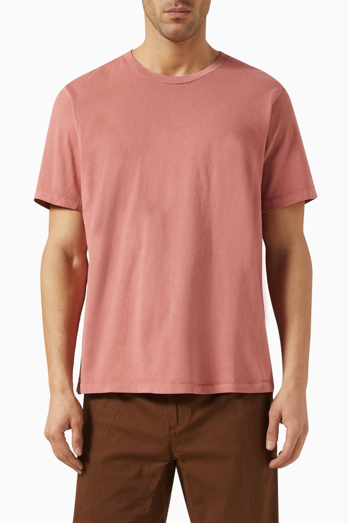 

Garment Dyed T-shirt in Cotton Jersey, Red