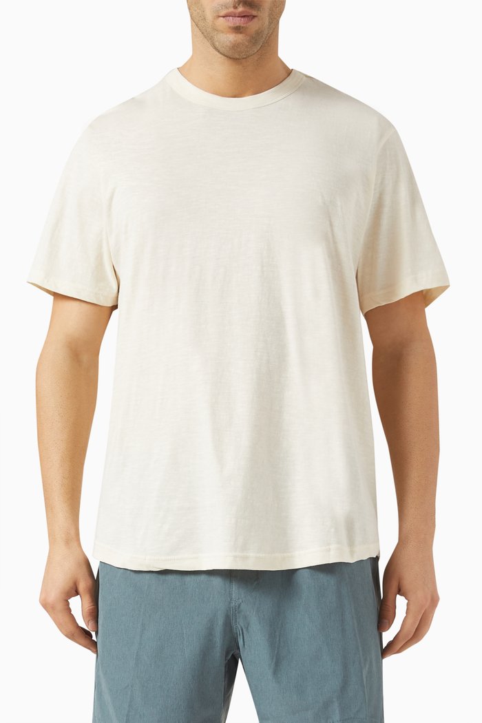

Slub Scallop T-shirt in Cotton Jersey, Grey