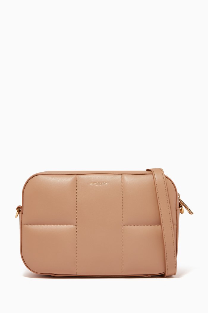

The Marrakesh Crossbody Bag in Padded Smooth Leather, Neutral
