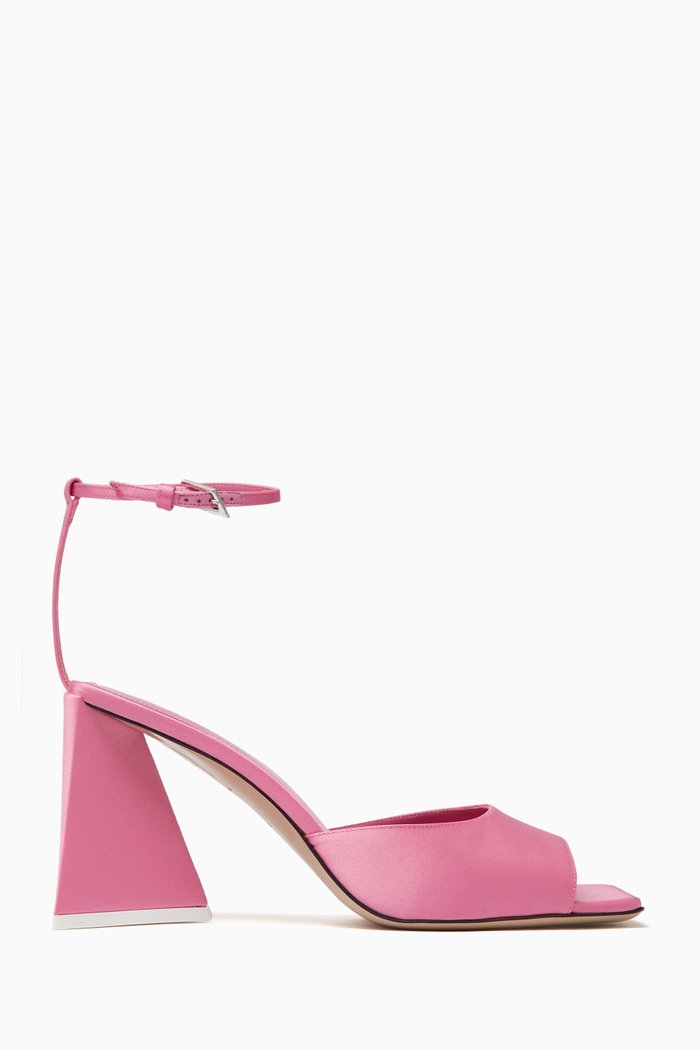 

Piper 85 Sandals in Satin, Pink