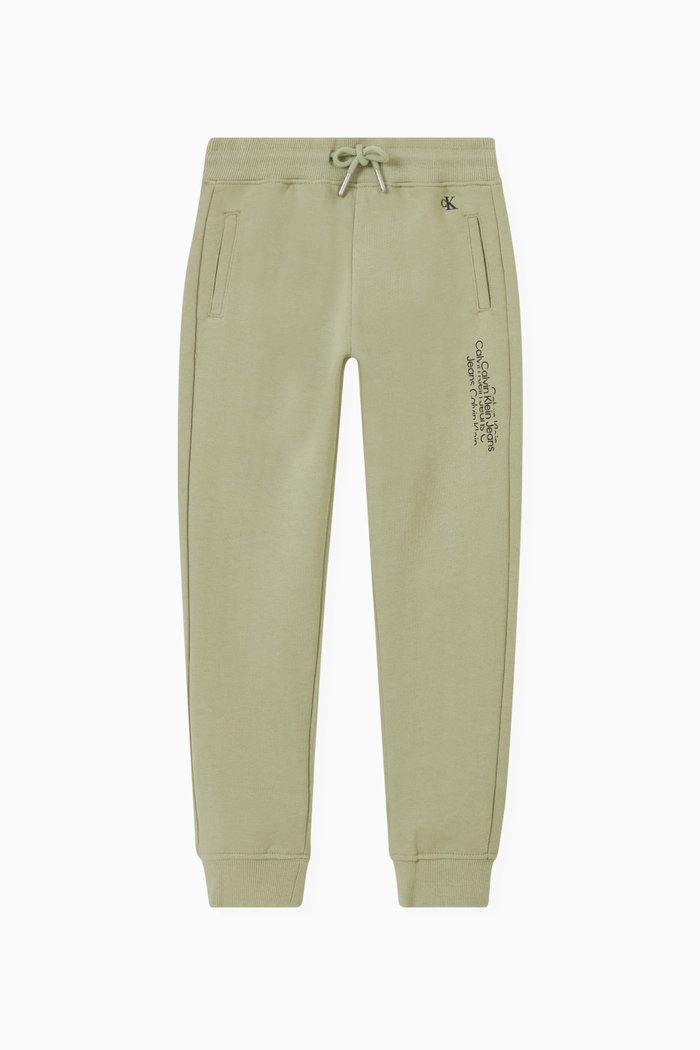 Logo Sweatpants in Cotton, Green