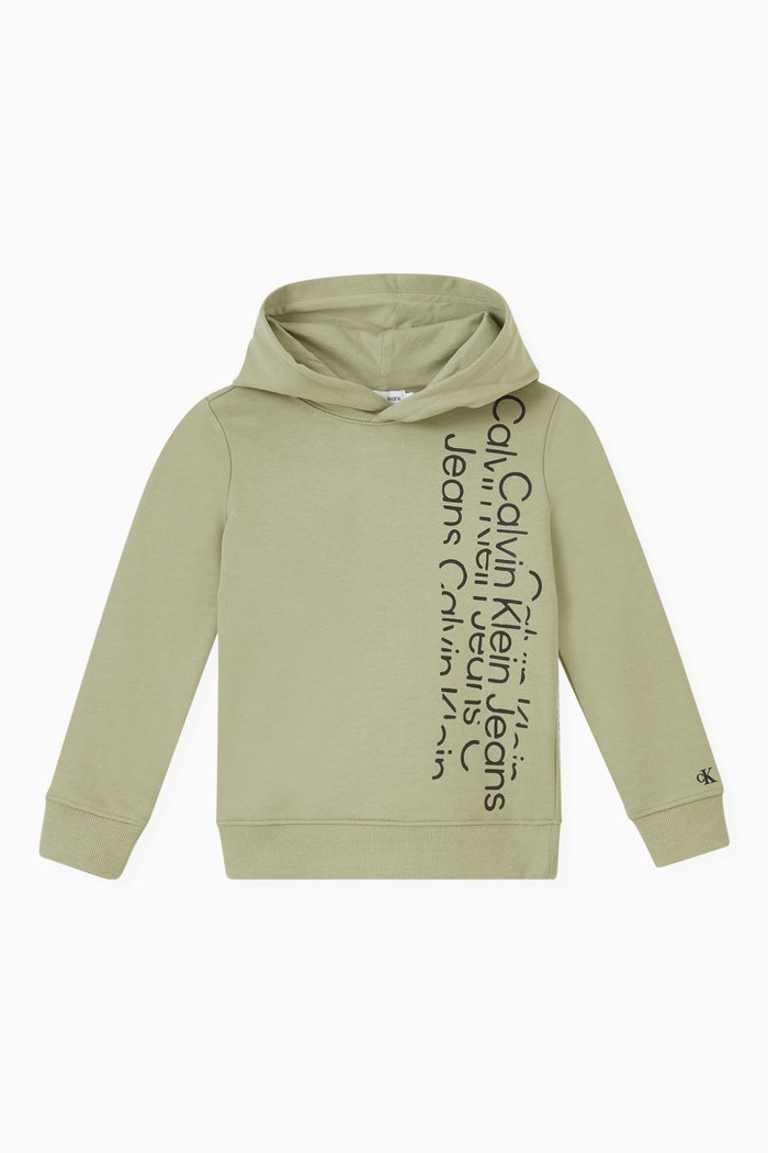 

Logo Hoodie in Cotton, Green
