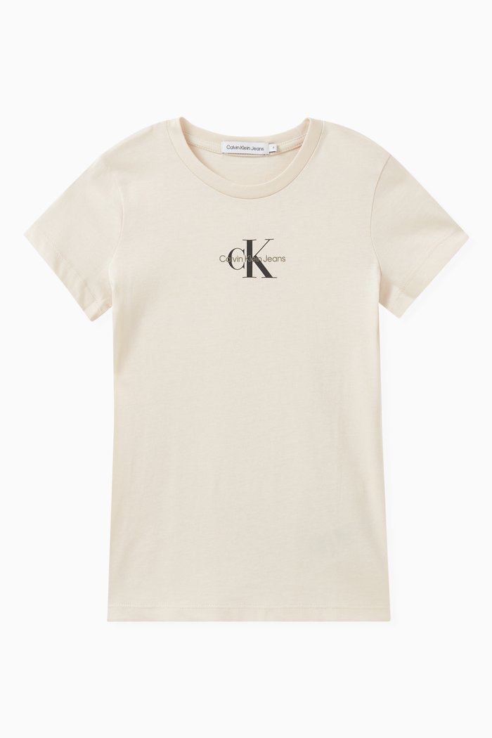 

Monogram Slim-fit T-shirt in Organic Cotton, Neutral