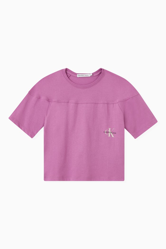 

Logo T-shirt in Cotton, Purple