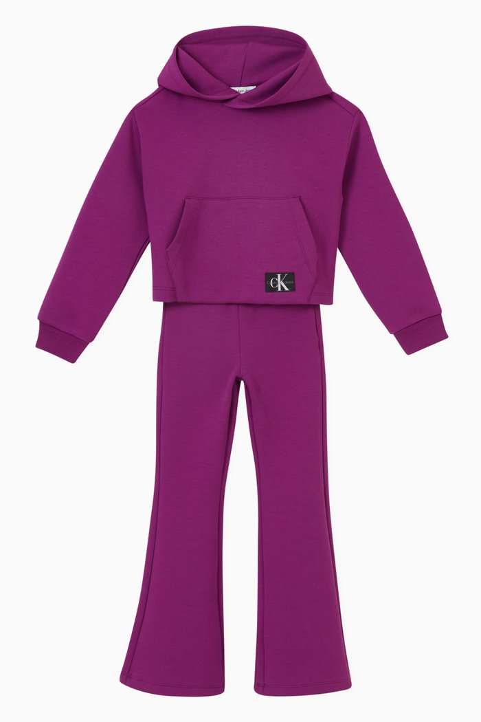 

Logo Tracksuit in Cotton-blend, Purple