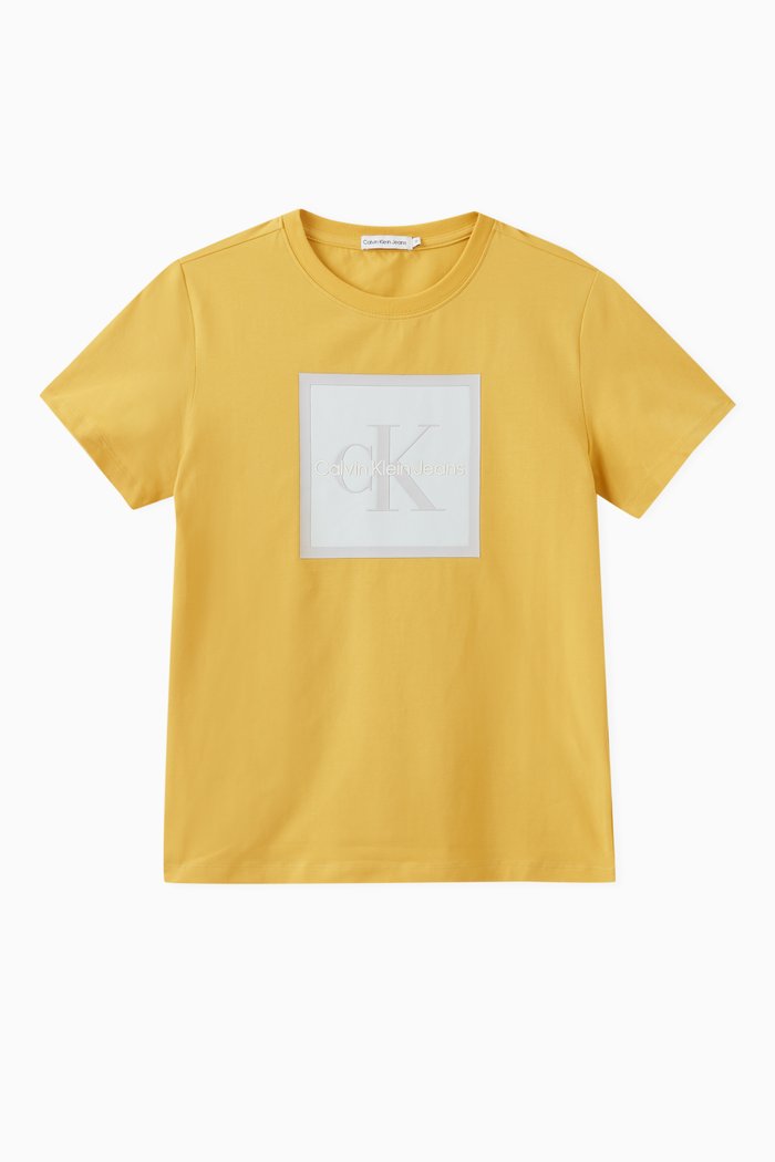

Logo T-shirt in Cotton, Yellow