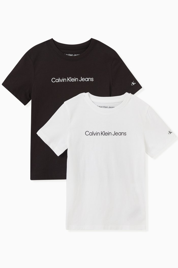 

Logo T-shirt in Cotton, Set of 2, Multicolour
